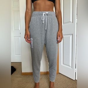 Grey athletic joggers, sweatpants